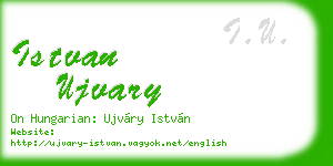 istvan ujvary business card